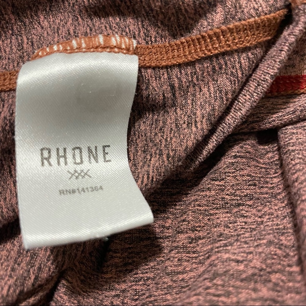 Men's Heathered Rust Performance T-Shirt - Picture 9 of 11